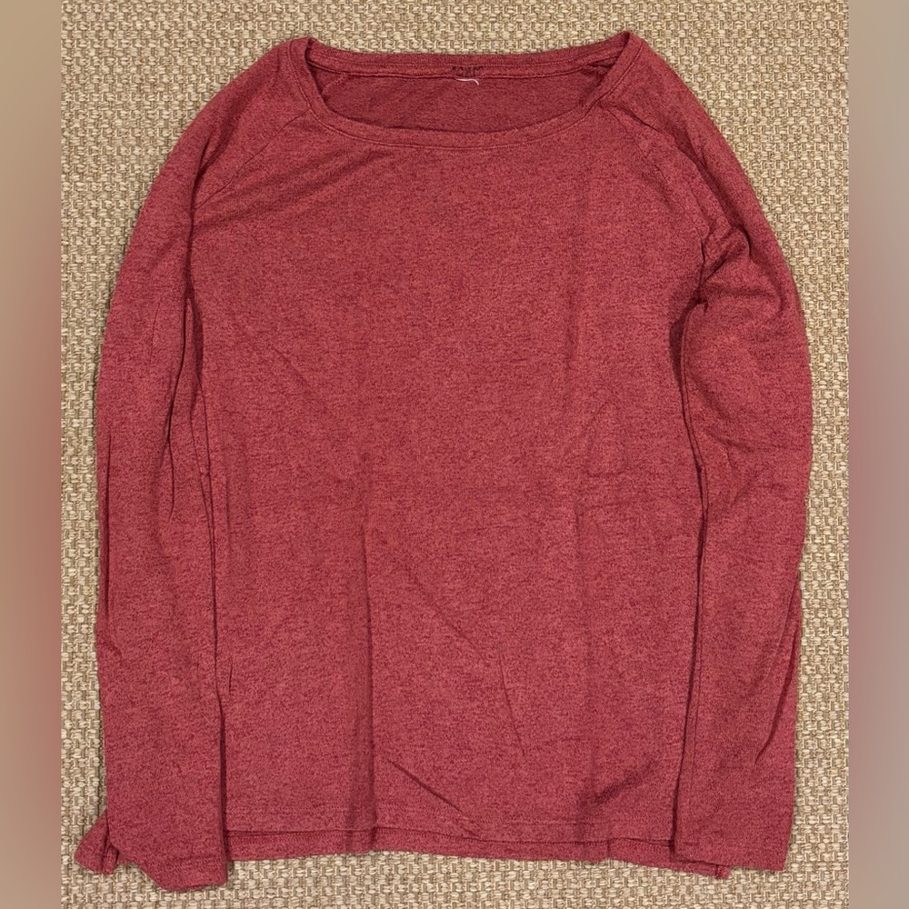 Red Long Sleeve Top